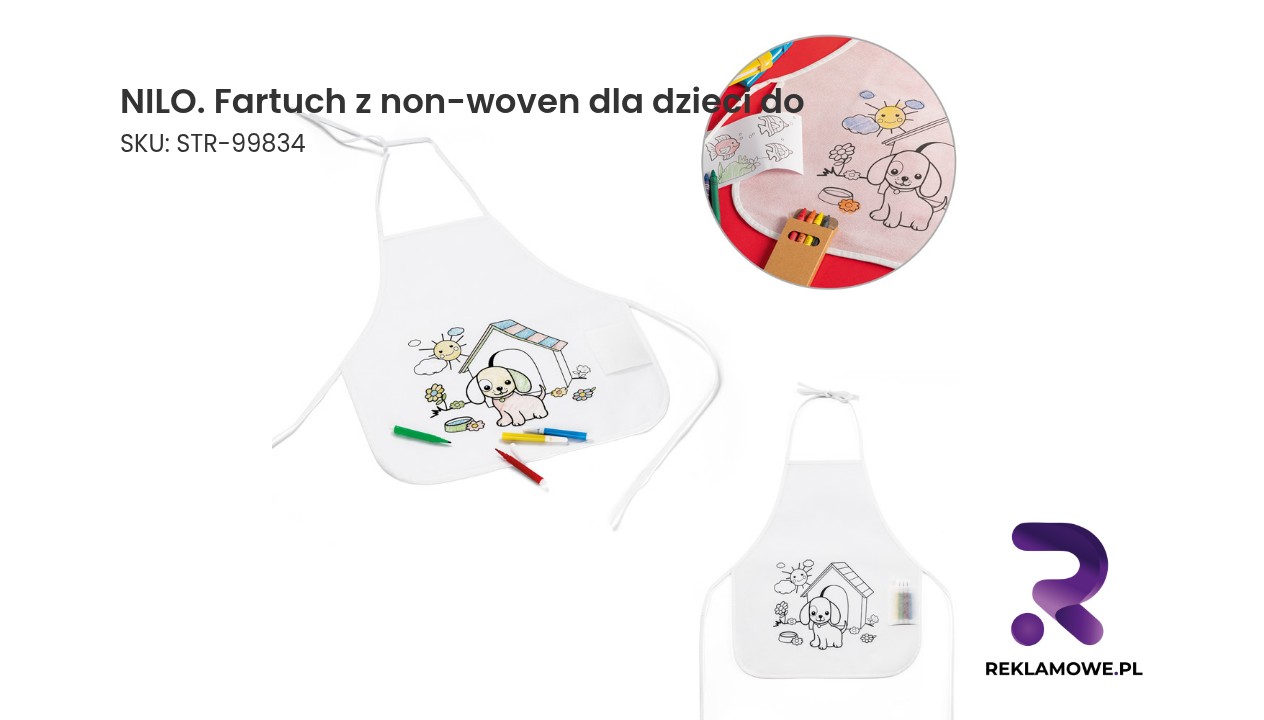 NILO fartuch dla dzieci wykonany z materiału non-woven