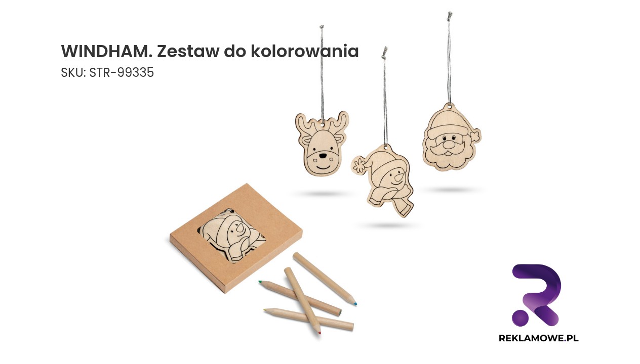 Zestaw do kolorowania Windham z kredkami i zeszytem