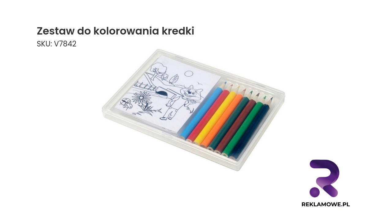Zestaw do kolorowania z kredkami dla dzieci