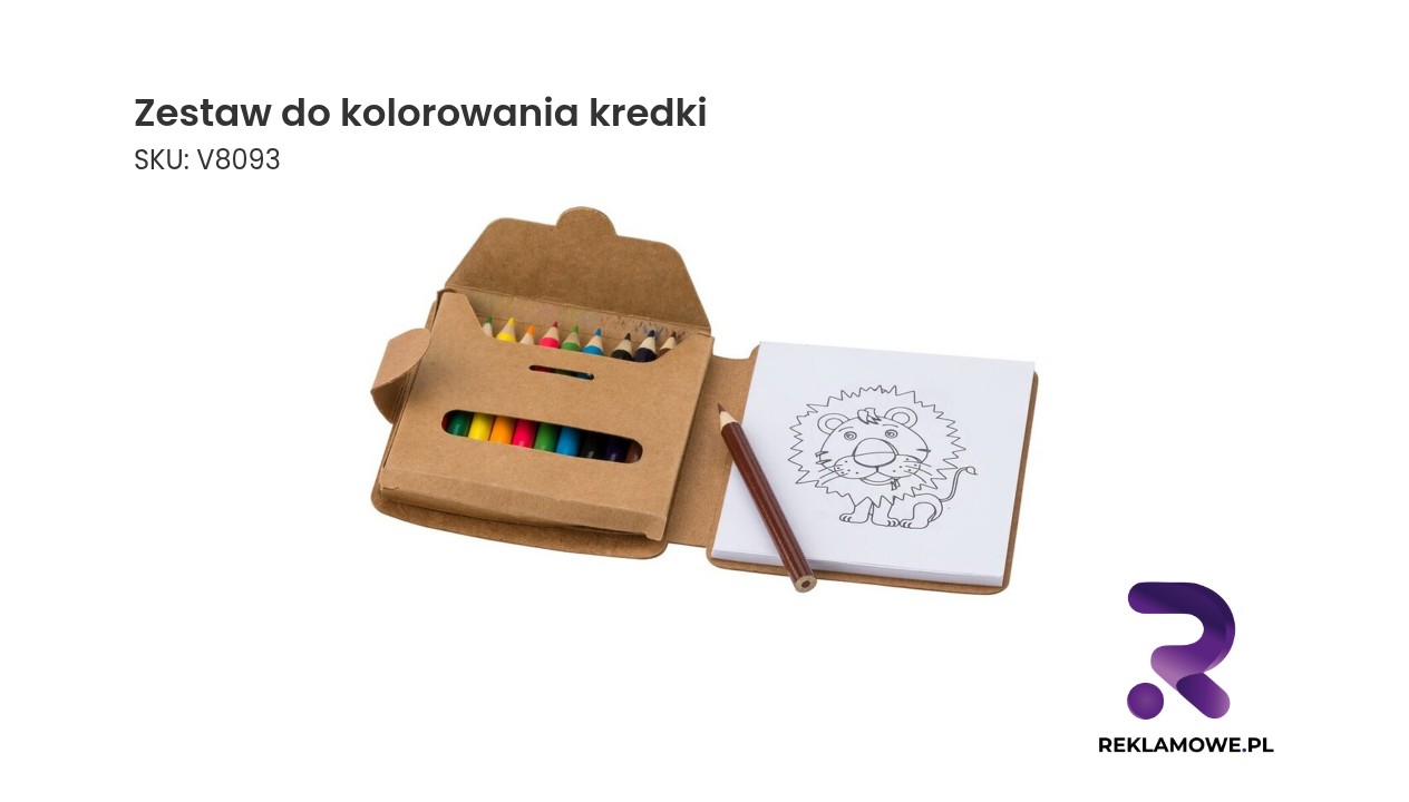 Zestaw kolorowych kredek do rysowania