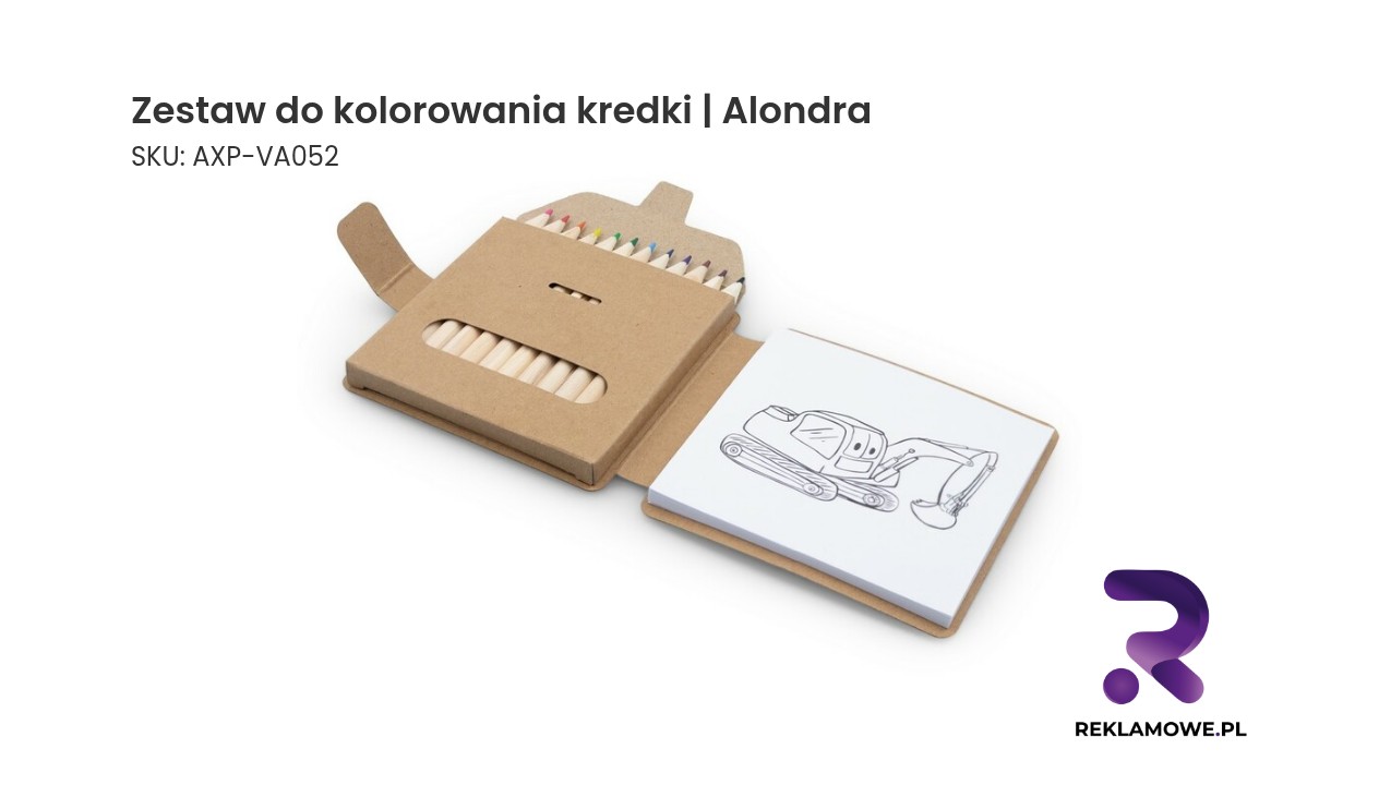Zestaw do kolorowania kredkami marki Alondra