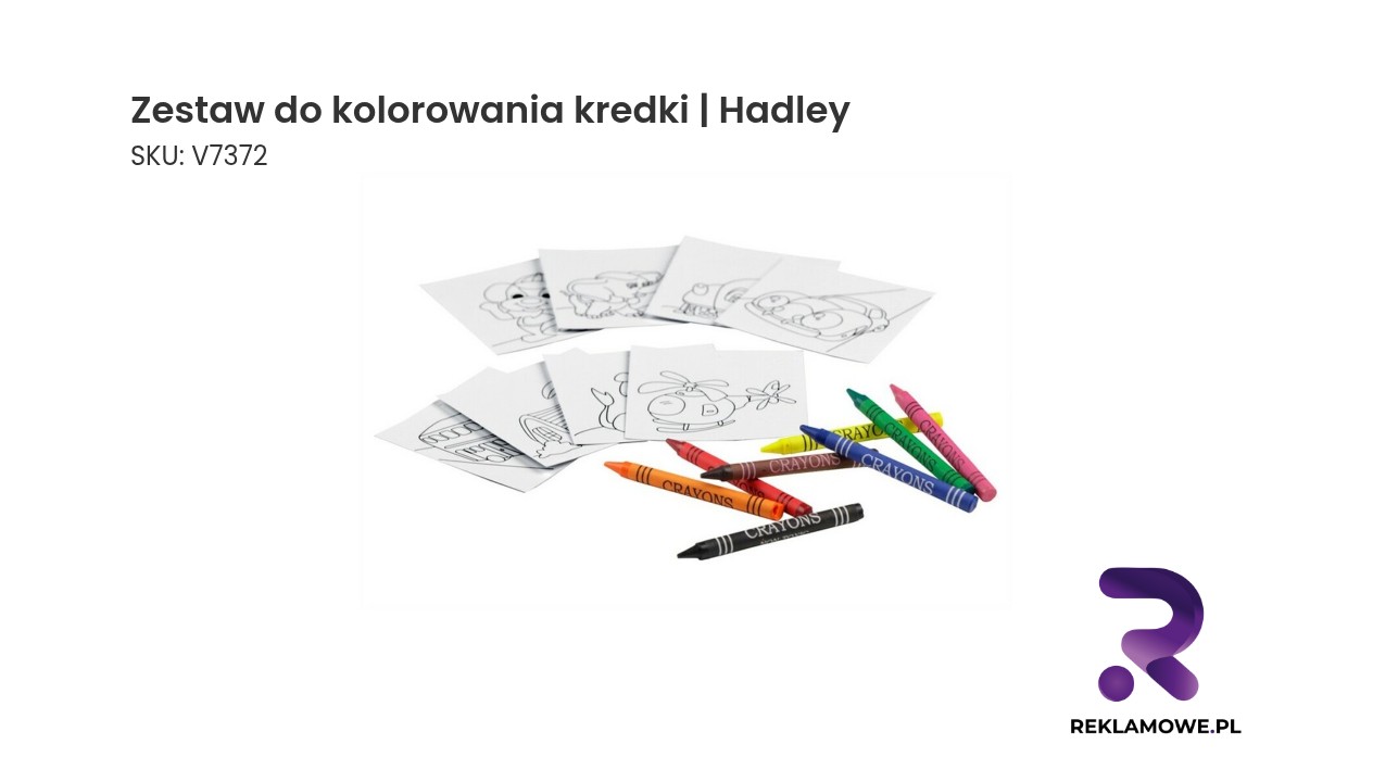 Zdjęcie zestawu do kolorowania kredki marki Hadley
