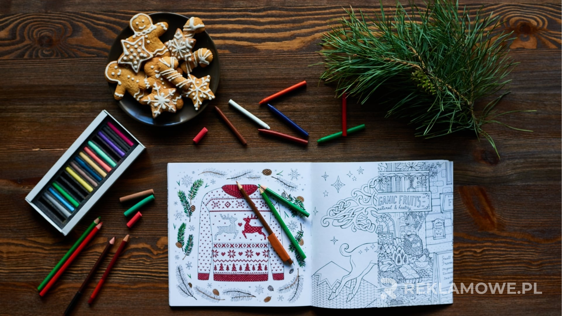 Przykładowa kolorowanka firmowa w użyciu